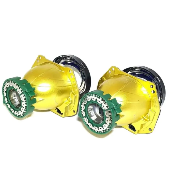 Биксеноновая линза Aozoom Hella 3R Premium Black Edition Gold (Domax Pro2 MT88) — фото 3