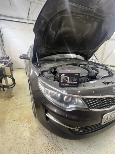 Установка Bi Led линз в фары на Kia Optima — фото 3