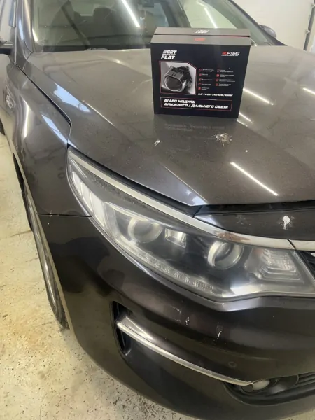 Установка Bi Led линз в фары на Kia Optima — фото 4