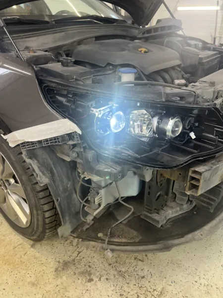 Установка Bi Led линз в фары на Kia Optima — фото 9